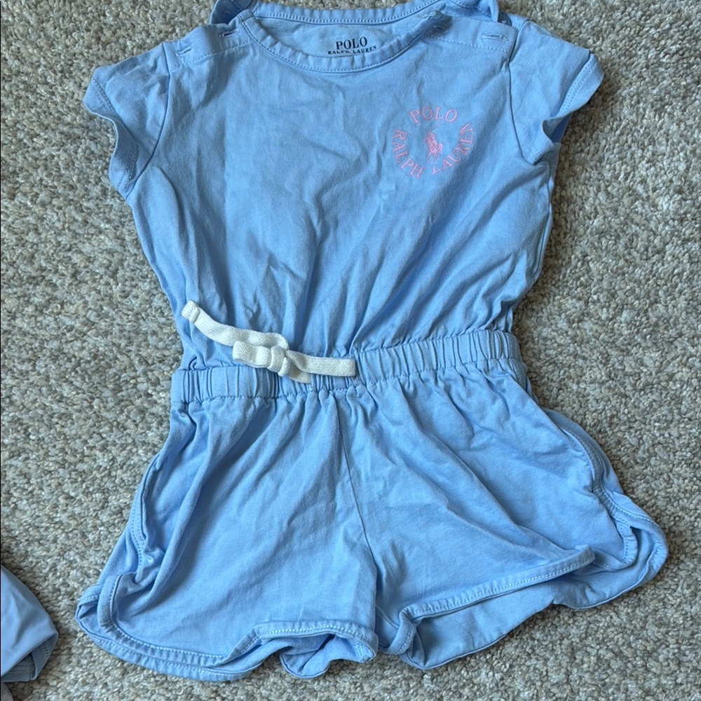 Polo Ralph Lauren Light Blue Romper